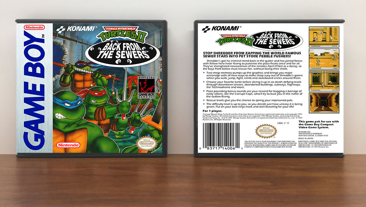 Teenage Mutant Ninja Turtles II: Back from the Sewers TMNT, Artwork Spine Color: Chrome