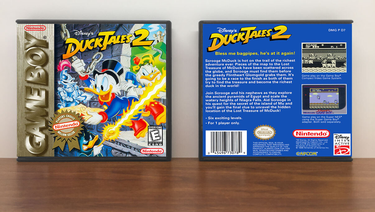 Duck Tales 2 (PC), Case Color: DARK GREY (OEM DS CASE COLOR), Artwork Spine Color: (PC) Chrome