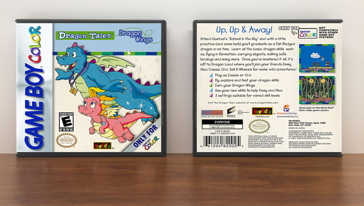 Dragon Tales: Dragon Wings, Artwork Spine Color: Chrome