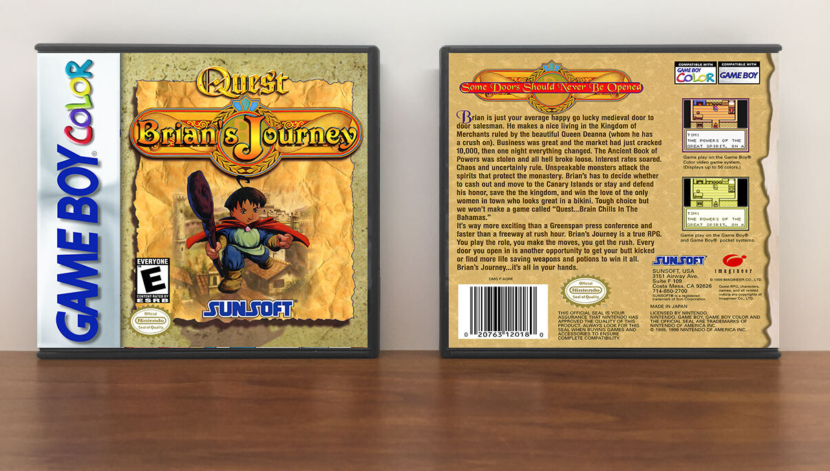 Quest: Brian's Journey, Artwork Spine Color: Chrome