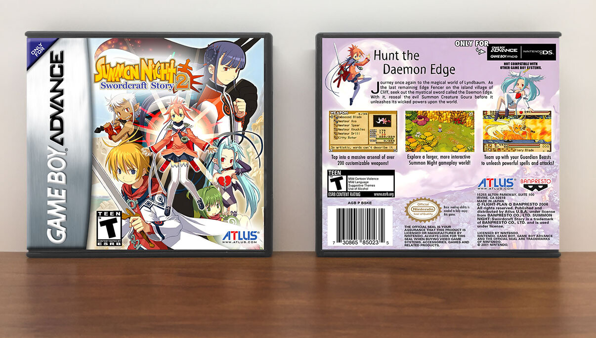 Summon Night: Swordcraft Story 2, Artwork Spine Color: Chrome
