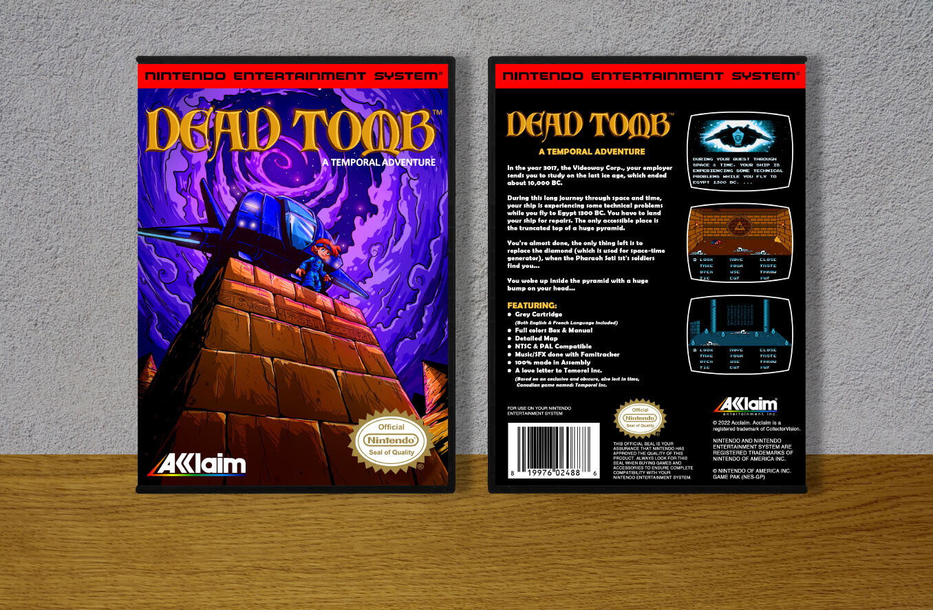 Dead Tomb: A Temporal Adventure, Case Color: DARK GREY (OEM DS CASE COLOR)
