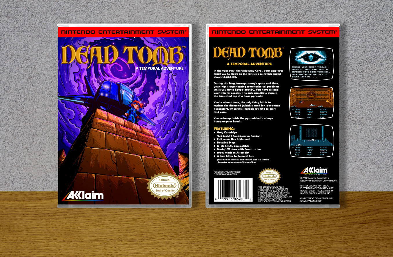 Dead Tomb: A Temporal Adventure, Case Color: CLEAR (Transparent)