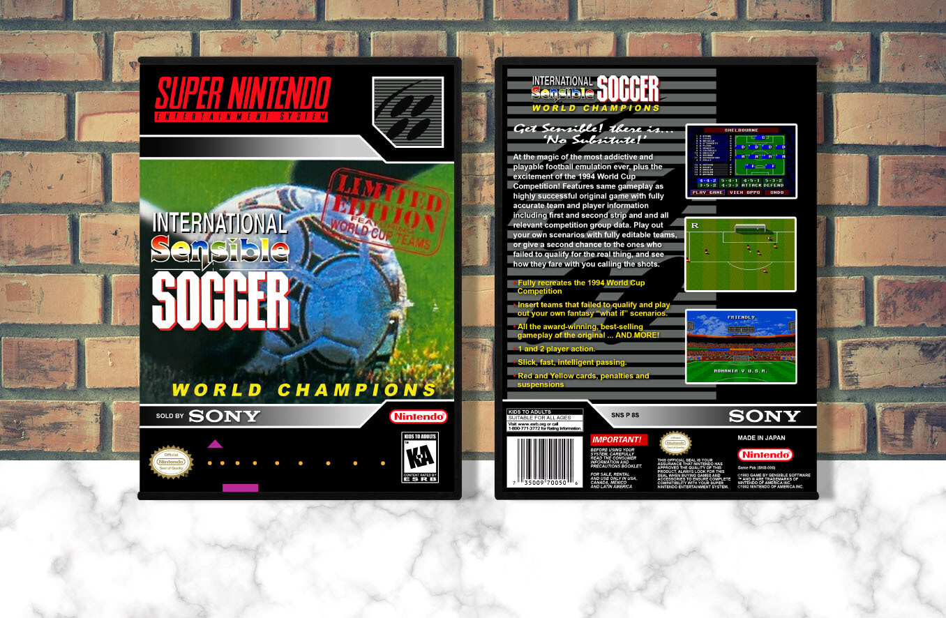 International Sensible Soccer, Case Color: DARK GREY (OEM DS CASE COLOR)