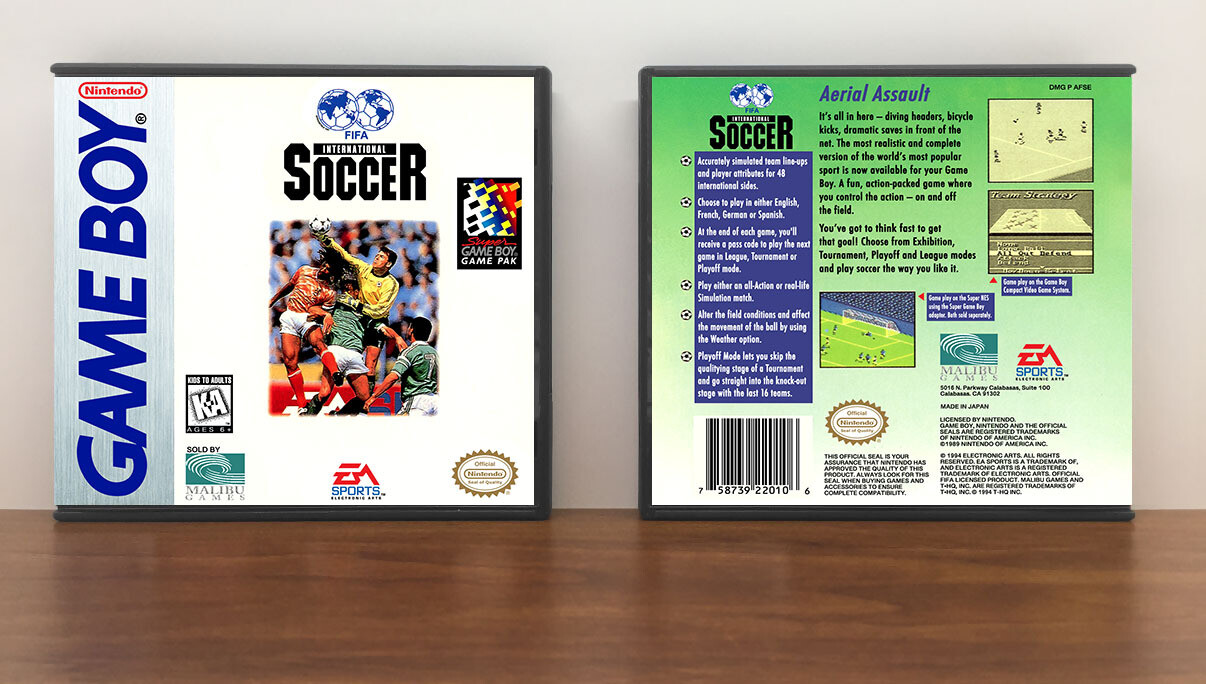 FIFA International Soccer, Artwork Spine Color: Chrome