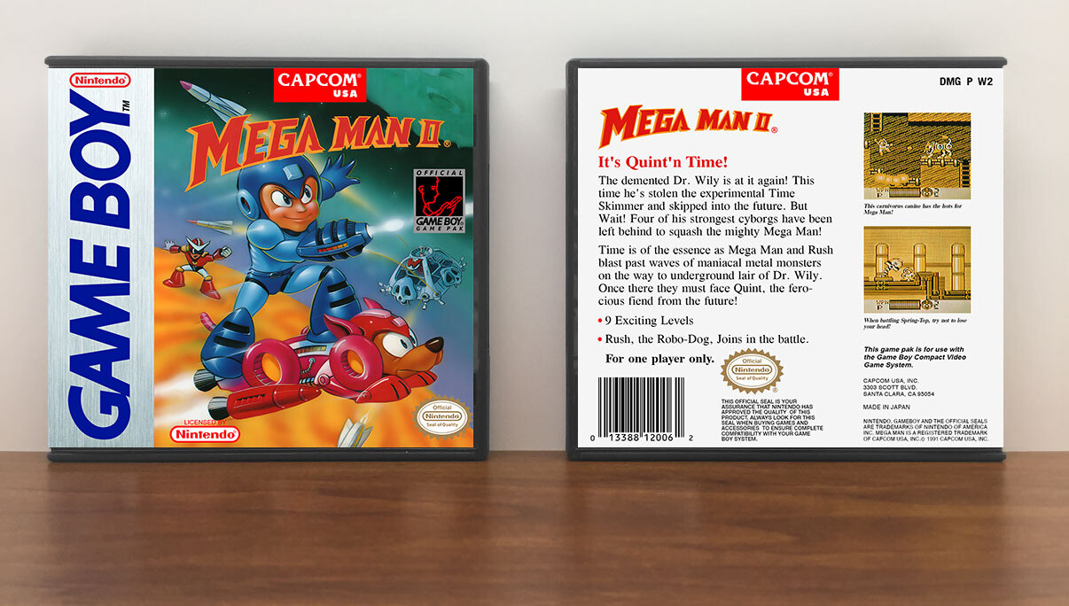 Mega Man II, Artwork Spine Color: Chrome