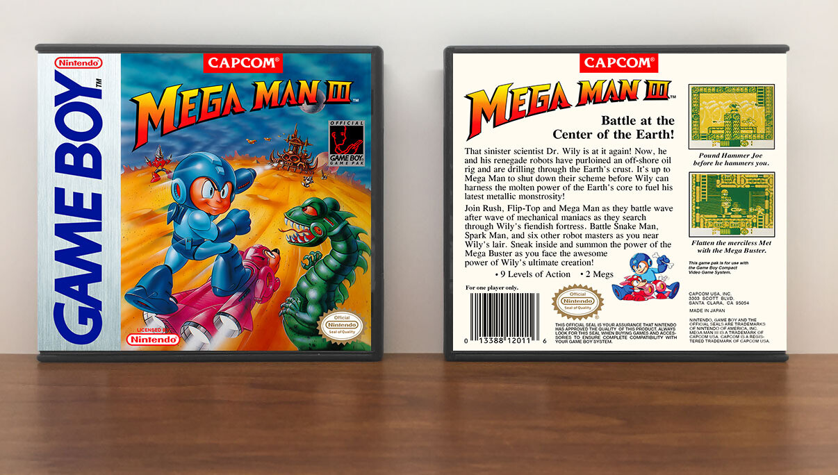 Mega Man III, Artwork Spine Color: Chrome