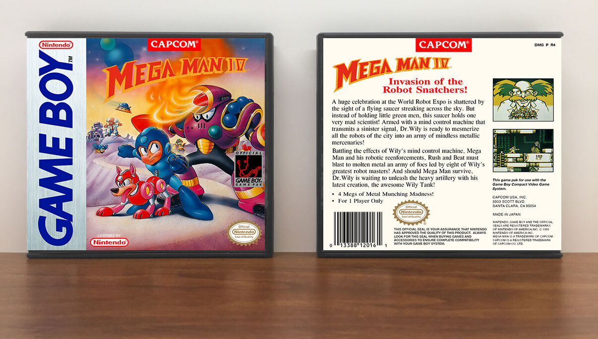 Mega Man IV, Artwork Spine Color: Chrome
