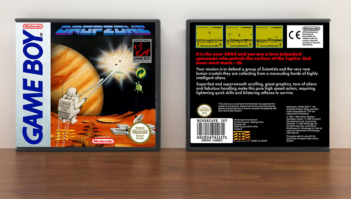 Dropzone (PAL), Artwork Spine Color: Chrome