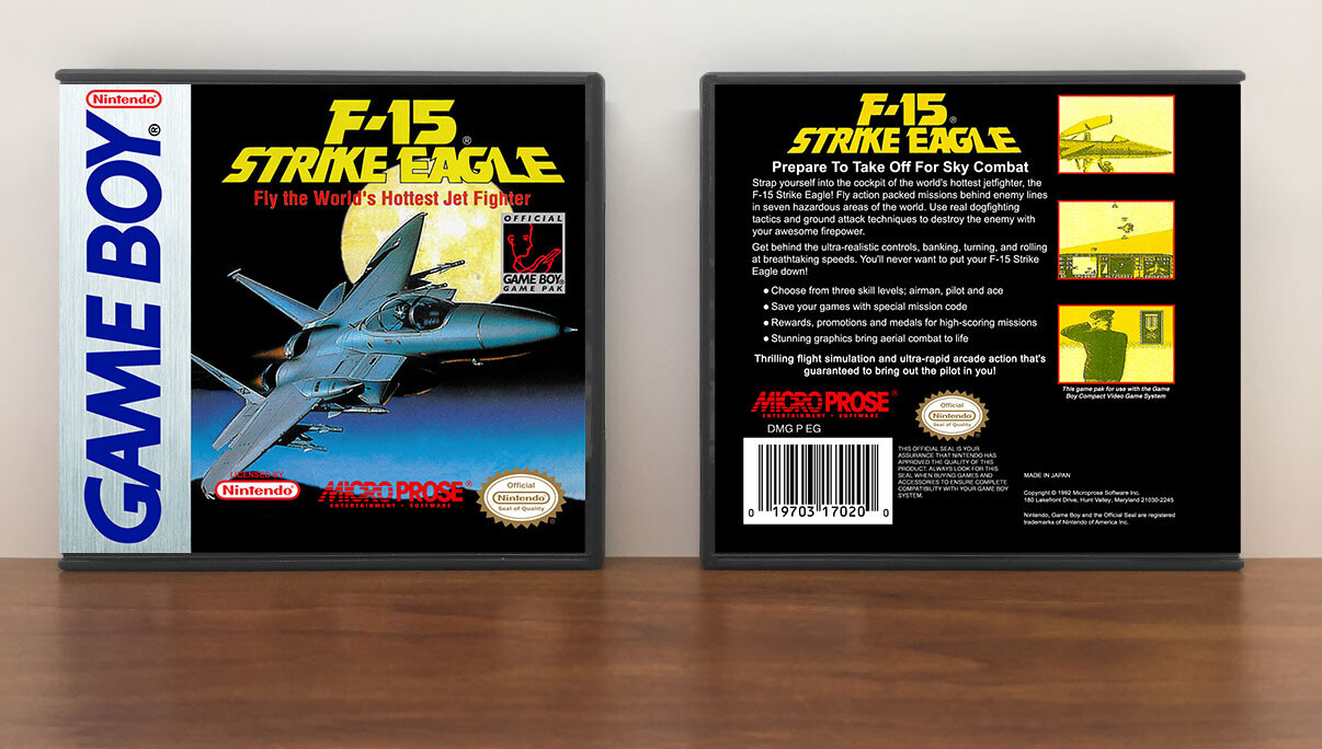 F-15 Strike Eagle, Artwork Spine Color: Chrome