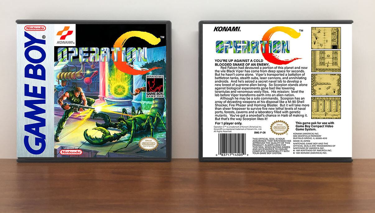 Operation C (Konami), Artwork Spine Color: Chrome