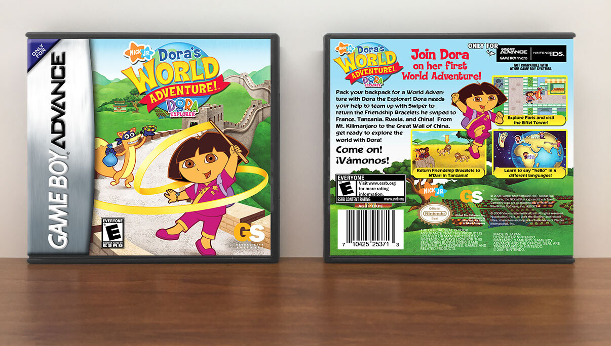 Dora the Explorer: Dora&#39;s World Adventure!, Artwork Spine Color: Chrome