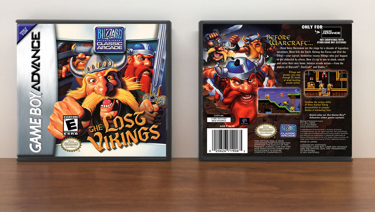 Lost Vikings ,The, Artwork Spine Color: Chrome