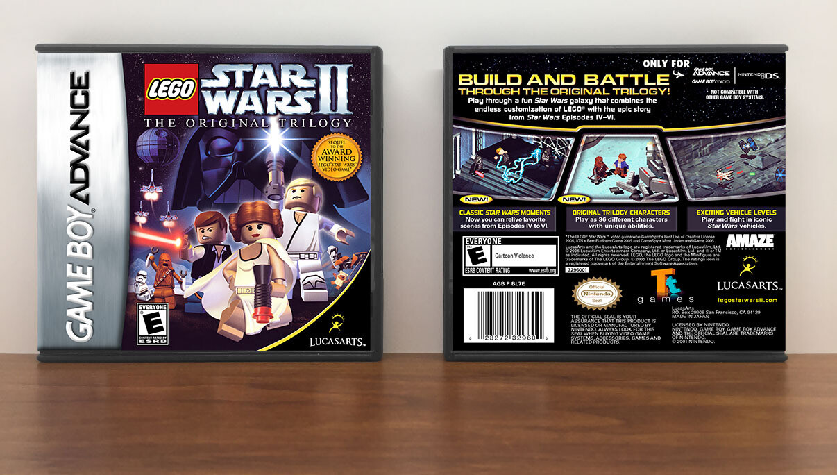 Lego Star Wars II: The Original Trilogy, Artwork Spine Color: Chrome