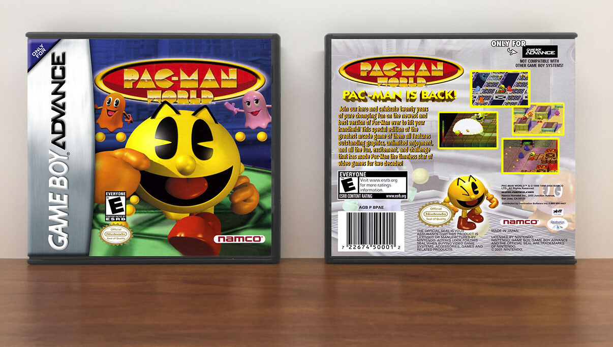Pac-Man World, Artwork Spine Color: Chrome