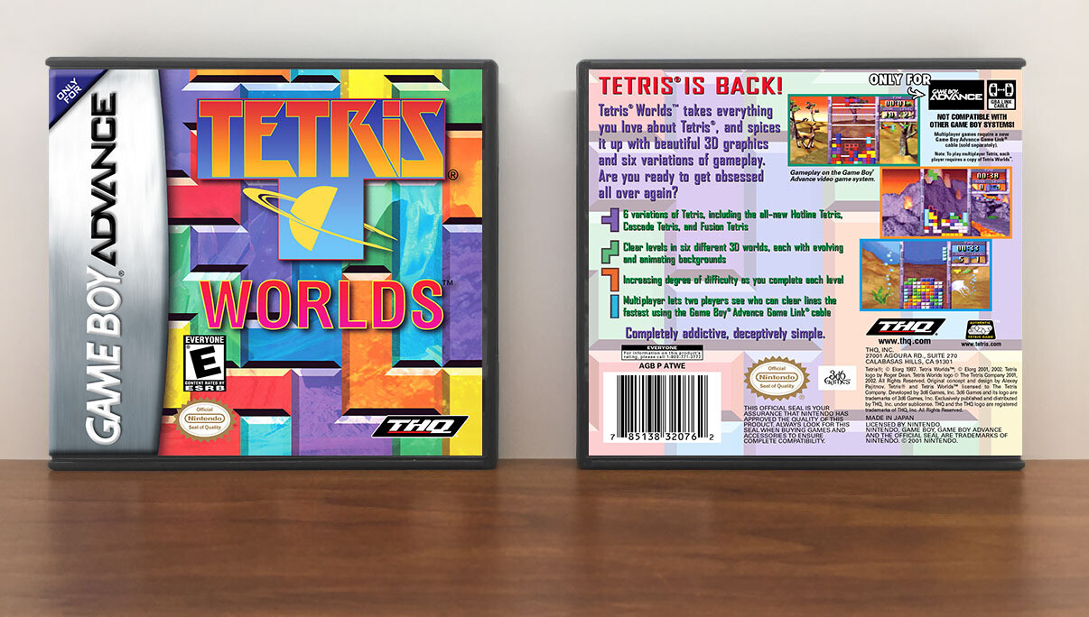 Tetris Worlds (ver2), Artwork Spine Color: Chrome