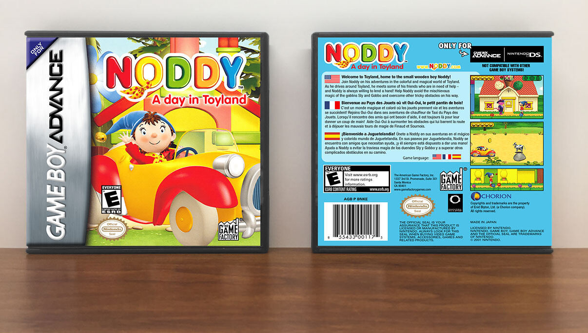 Noddy: A Day in Toyland, Artwork Spine Color: Chrome