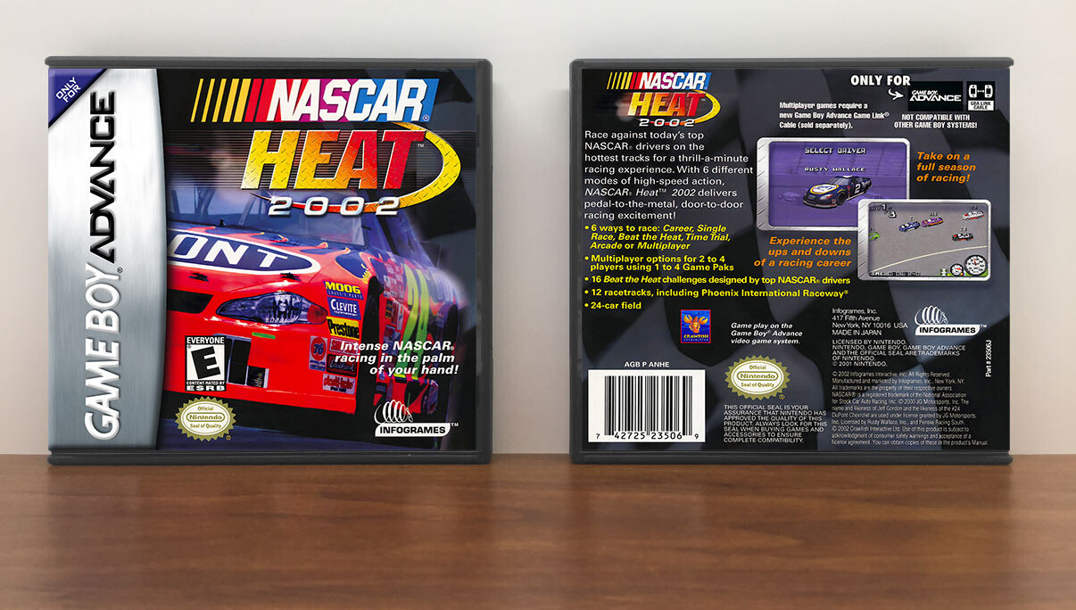 NASCAR Heat 2002, Artwork Spine Color: Chrome