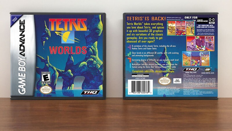 Tetris Worlds (ver1), Artwork Spine Color: Chrome