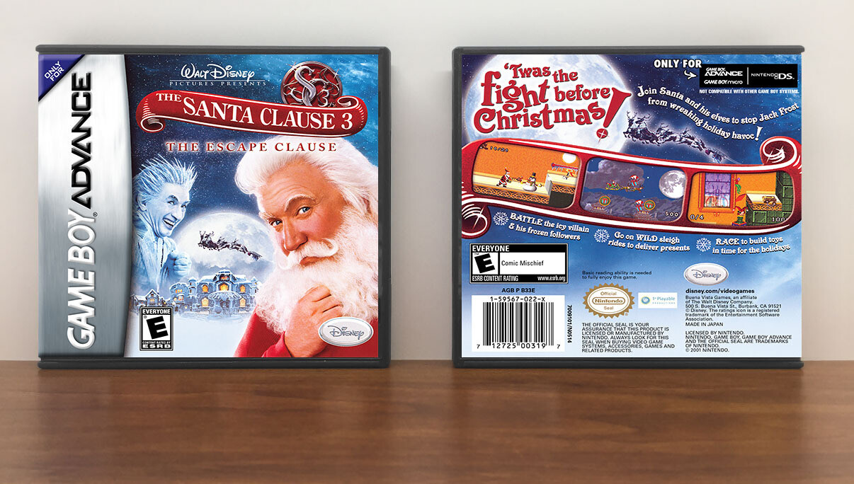 Santa Clause 3 ,The: The Escape Clause, Artwork Spine Color: Chrome