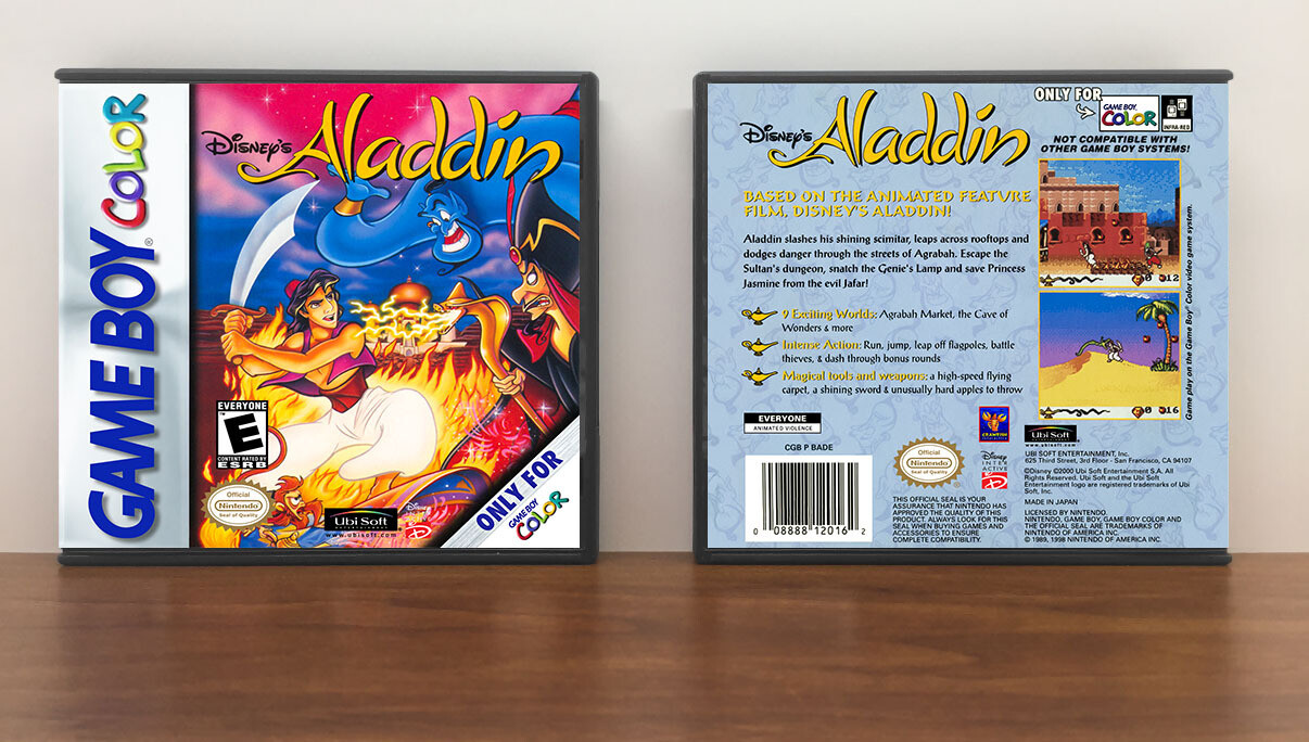 Disney&#39;s Aladdin, Artwork Spine Color: Chrome