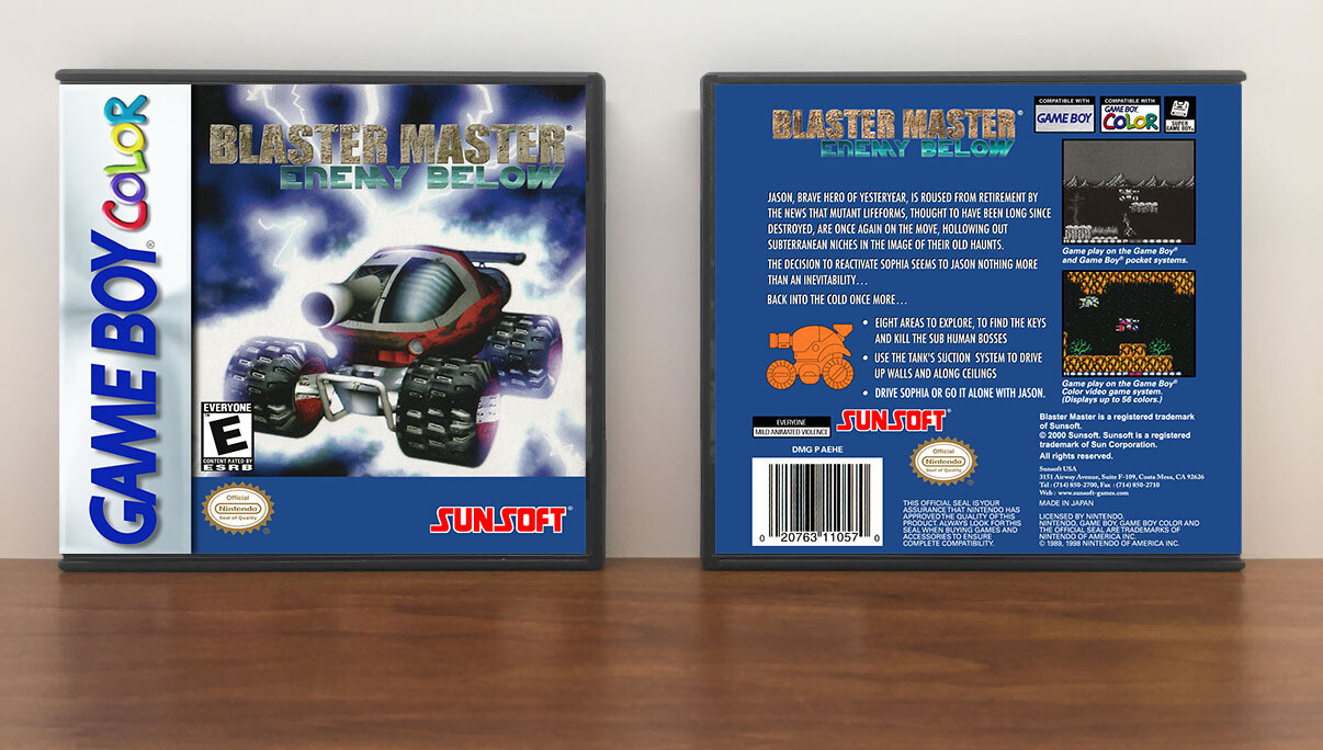 Blaster Master: Enemy Below, Artwork Spine Color: Chrome