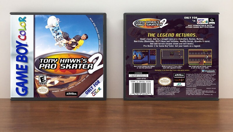 Tony Hawk&#39;s Pro Skater 2, Artwork Spine Color: Chrome