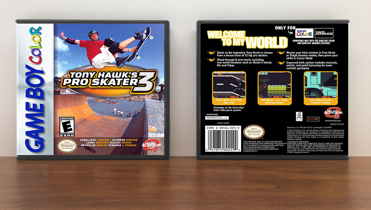 Tony Hawk&#39;s Pro Skater 3, Artwork Spine Color: Chrome