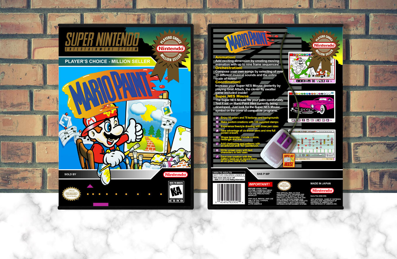 Mario Paint (PC), Case Color: DARK GREY (OEM DS CASE COLOR)