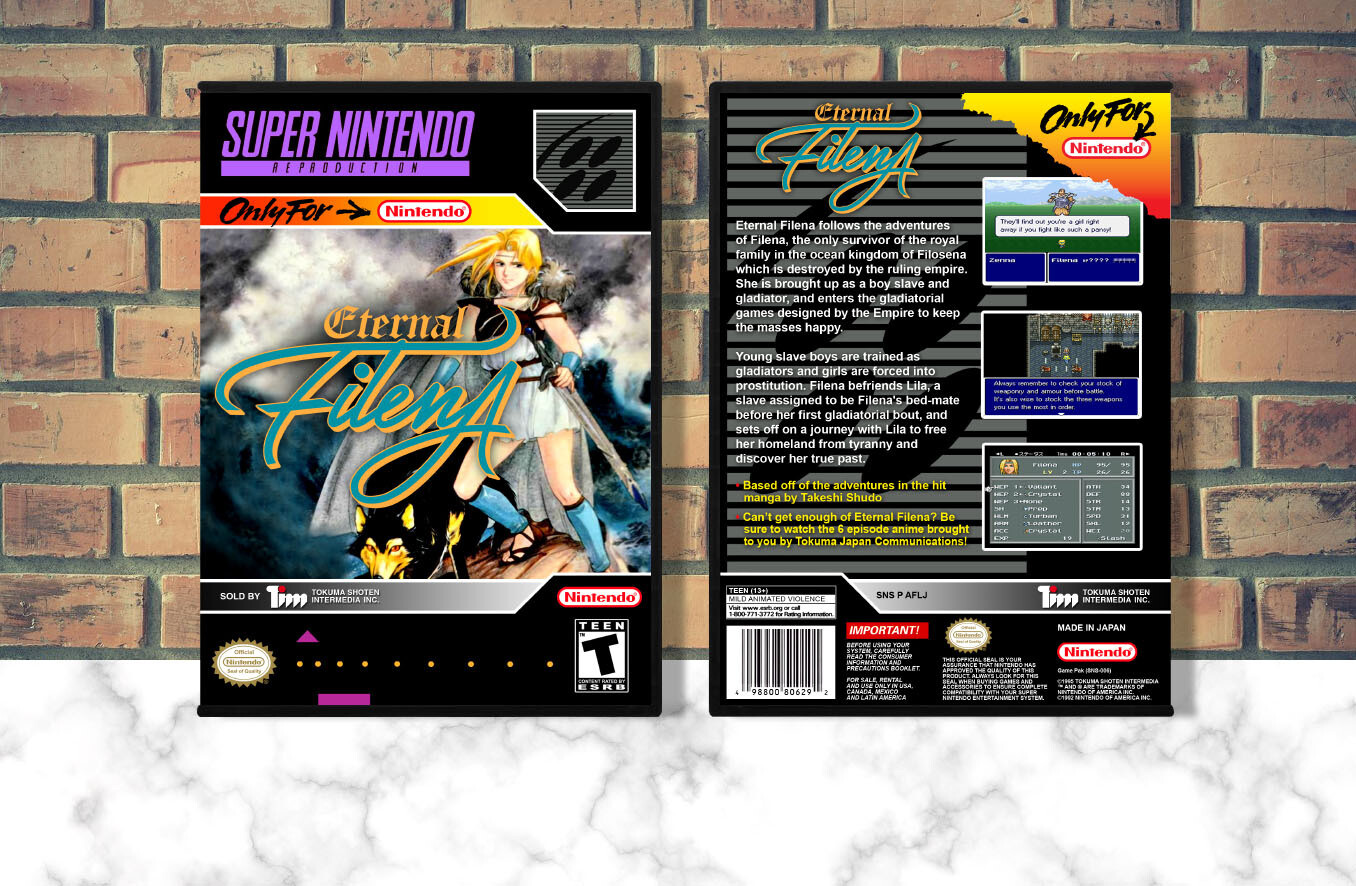 Eternal Filena (Repro Spine), Case Color: DARK GREY (OEM DS CASE COLOR)