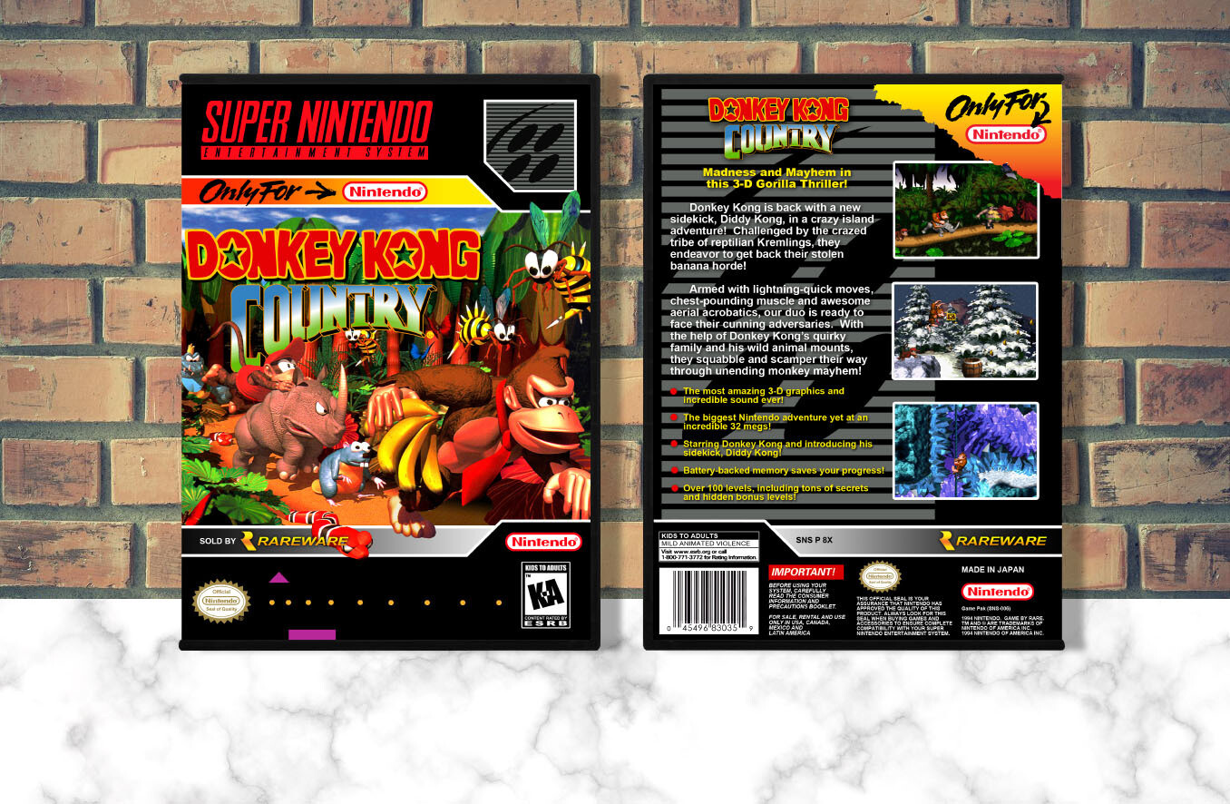 Donkey Kong Country, Case Color: DARK GREY (OEM DS CASE COLOR)