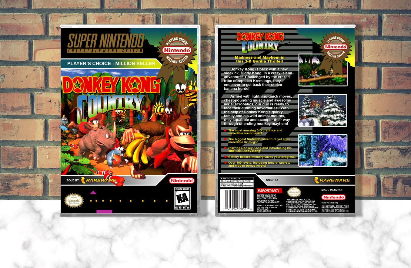 Donkey Kong Country (PC), Case Color: CLEAR (Transparent)