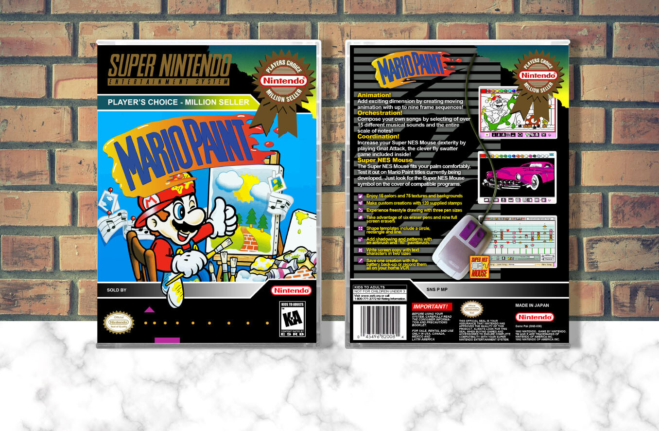 Mario Paint (PC), Case Color: CLEAR (Transparent)