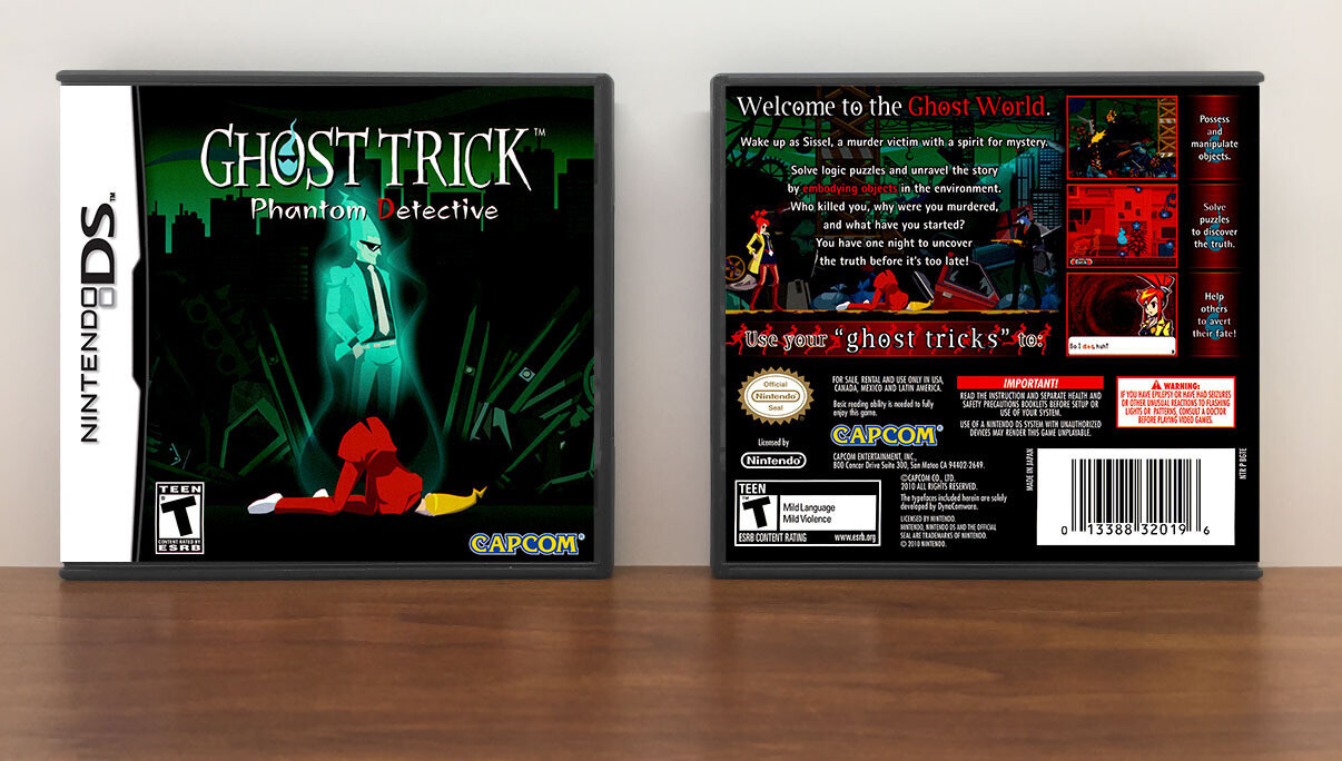 Ghost Trick: Phantom Detective, Case Color: DARK GREY (OEM DS CASE COLOR)