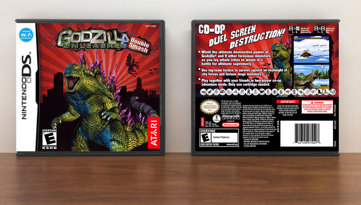 Godzilla Unleashed: Double Smash, Case Color: DARK GREY (OEM DS CASE COLOR)