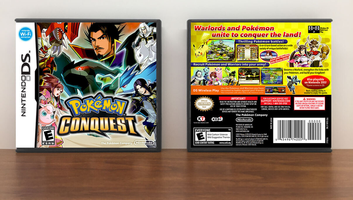 Pokemon Conquest, Case Color: DARK GREY (OEM DS CASE COLOR)
