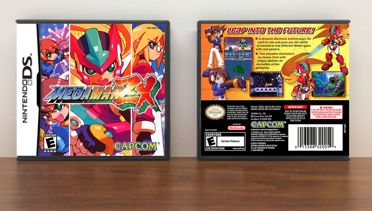 Mega Man ZX, Case Color: DARK GREY (OEM DS CASE COLOR)