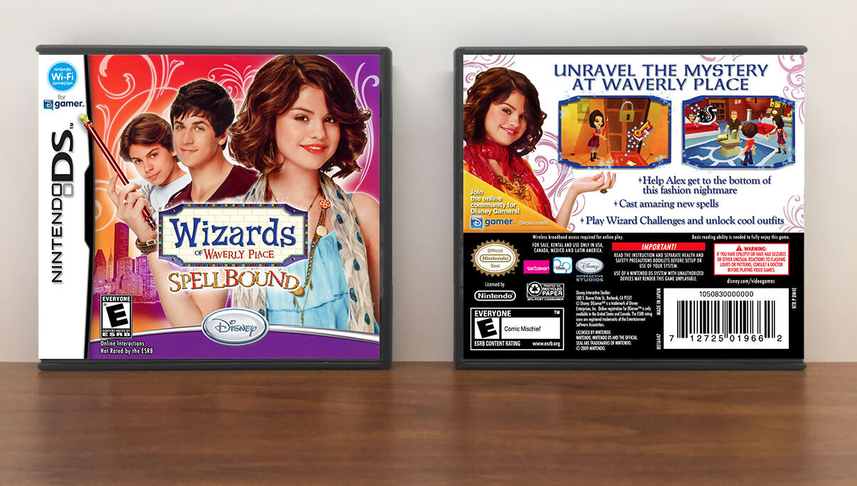 Wizards of Waverly Place Spellbound DS Game Case