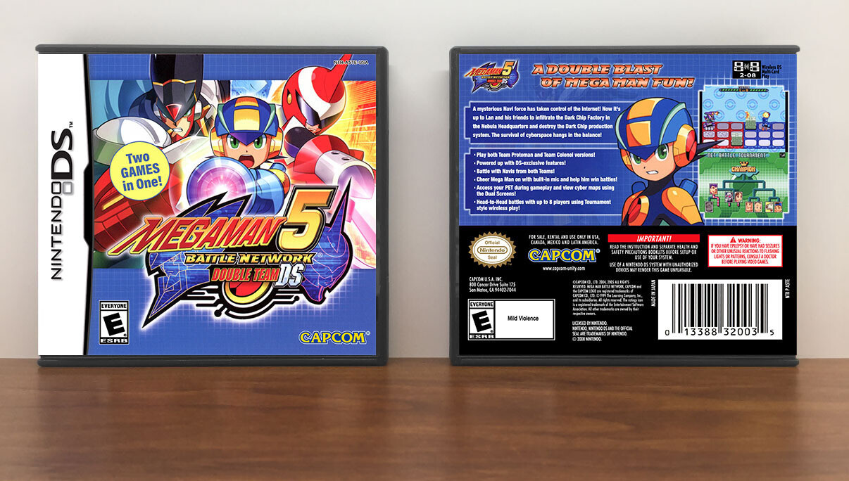 Mega Man Battle Network 5: Double Team DS, Case Color: DARK GREY (OEM DS CASE COLOR)