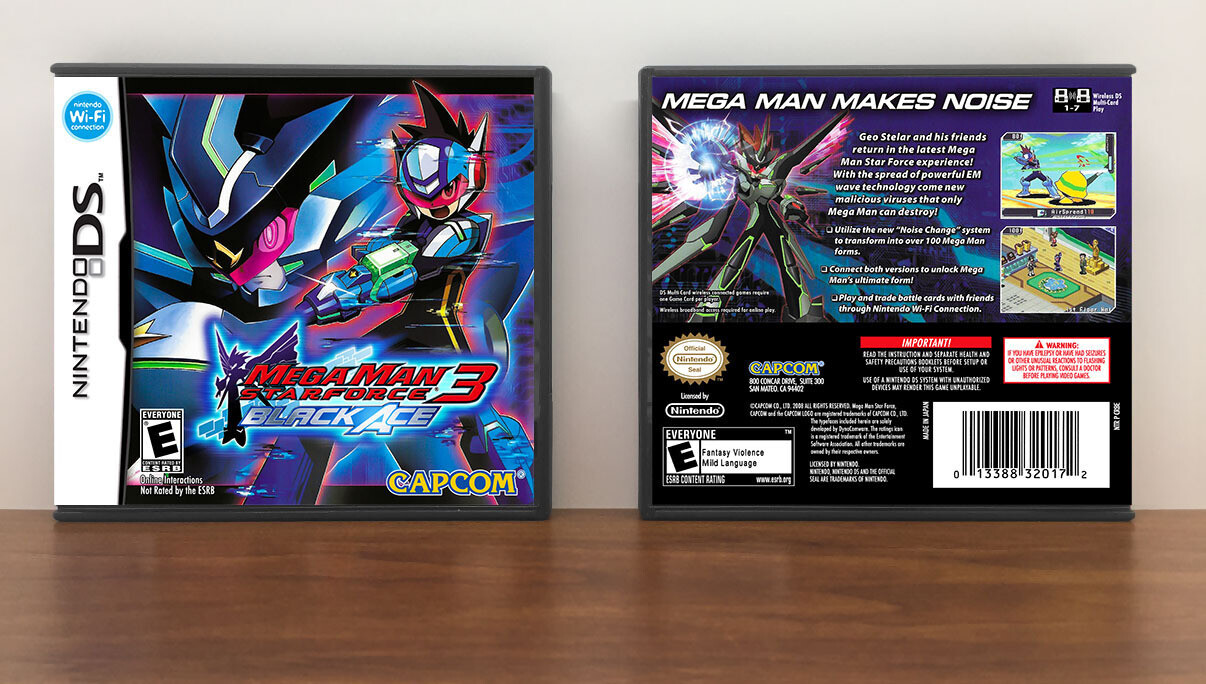 Mega Man Star Force 3: Black Ace, Case Color: DARK GREY (OEM DS CASE COLOR)
