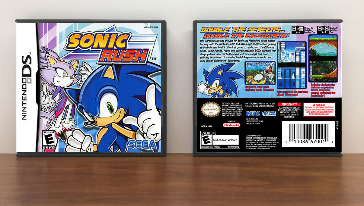 Sonic Rush, Case Color: DARK GREY (OEM DS CASE COLOR)