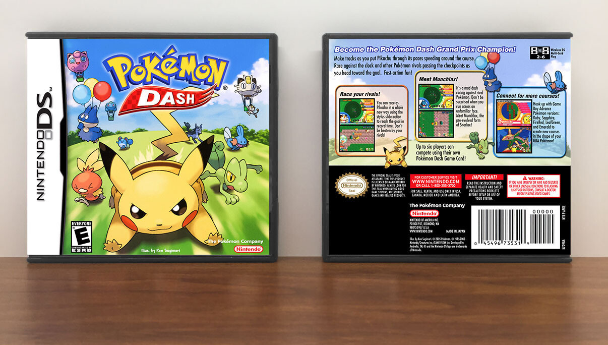 Pokemon Dash, Case Color: DARK GREY (OEM DS CASE COLOR)