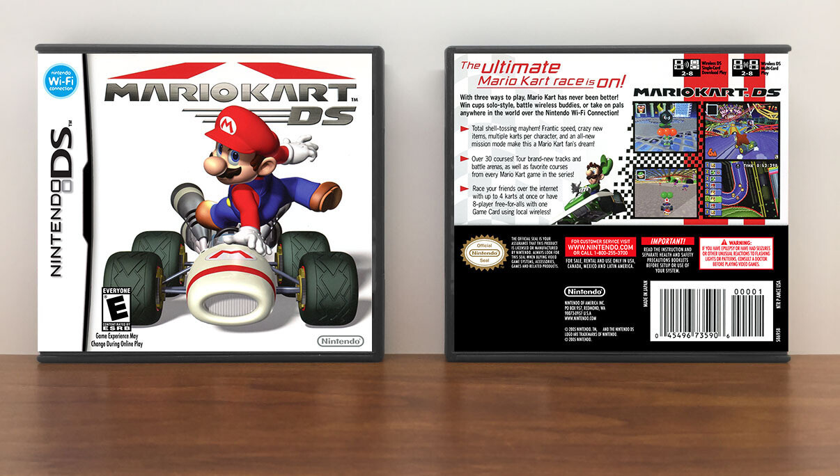 Mario Kart DS, Case Color: DARK GREY (OEM DS CASE COLOR)