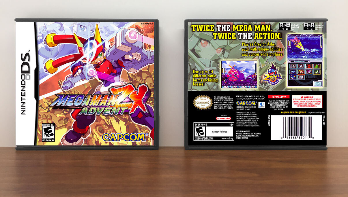 Mega Man ZX Advent, Case Color: DARK GREY (OEM DS CASE COLOR)