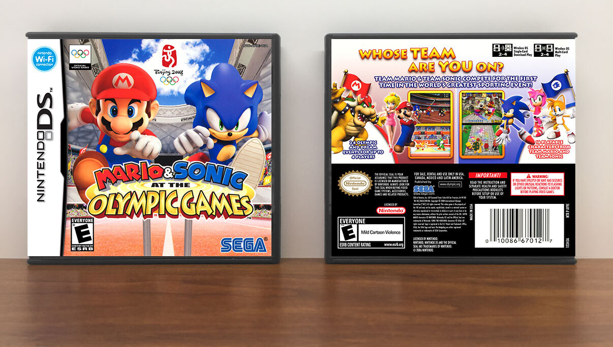Mario &amp; Sonic at the Olympic Games, Case Color: DARK GREY (OEM DS CASE COLOR)
