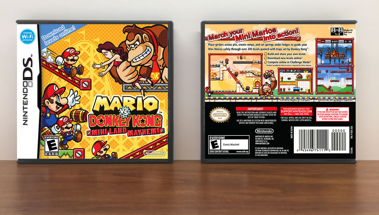 Mario vs. Donkey Kong: Mini-Land Mayhem!, Case Color: DARK GREY (OEM DS CASE COLOR)