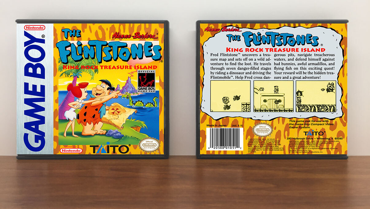 Flintstones, The: King Rock Treasure Island, Artwork Spine Color: Chrome