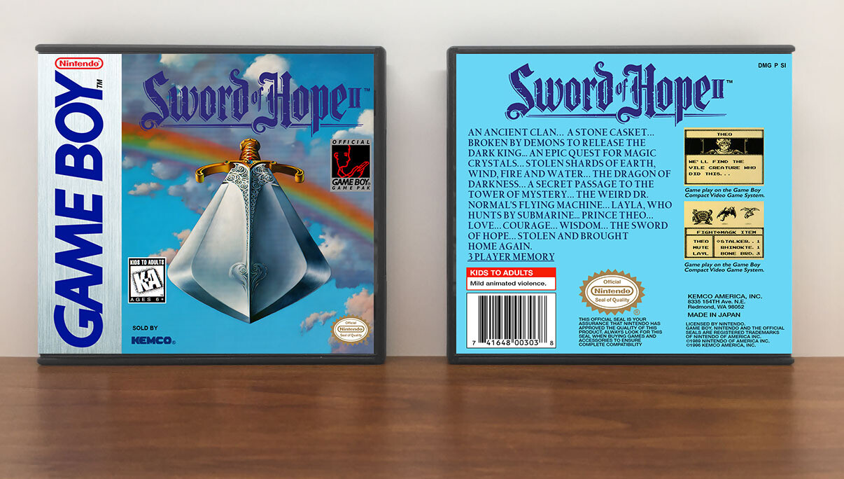 Sword of Hope II, The, Artwork Spine Color: Chrome