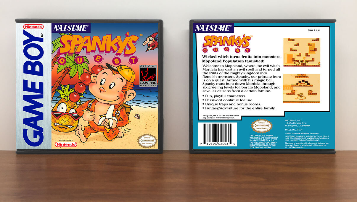 Spanky&#39;s Quest, Artwork Spine Color: Chrome