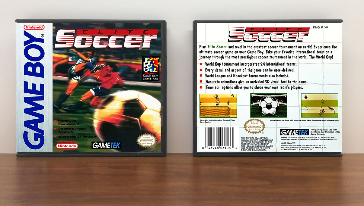 Elite Soccer, Artwork Spine Color: Chrome
